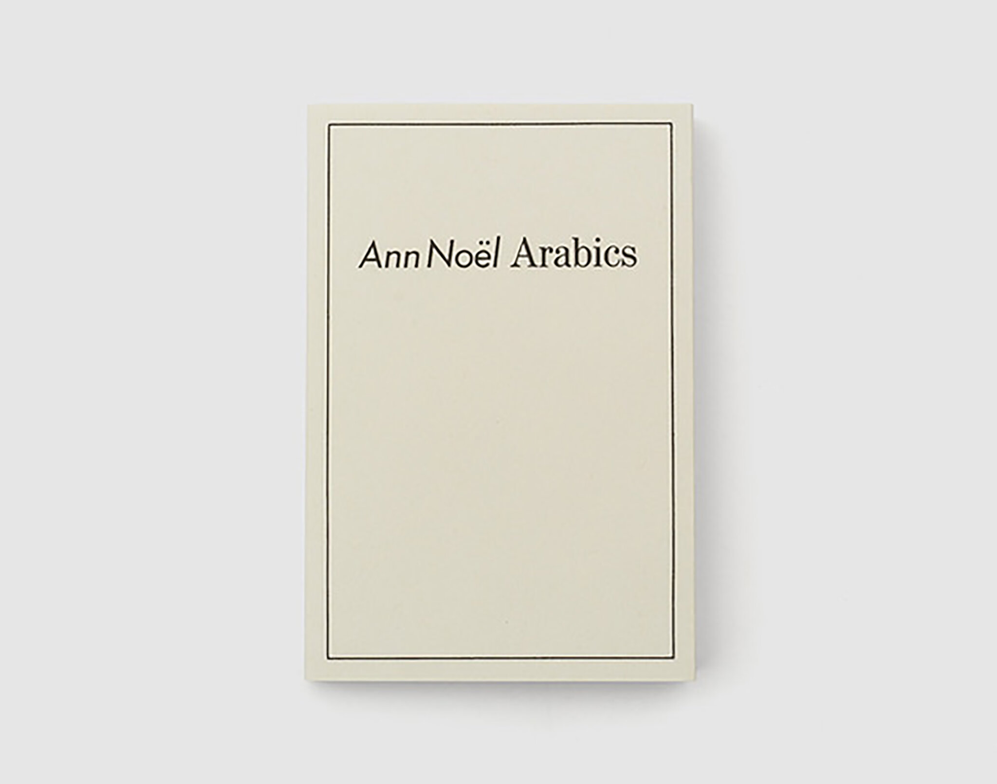 Ann Noël, Arabics, 2020