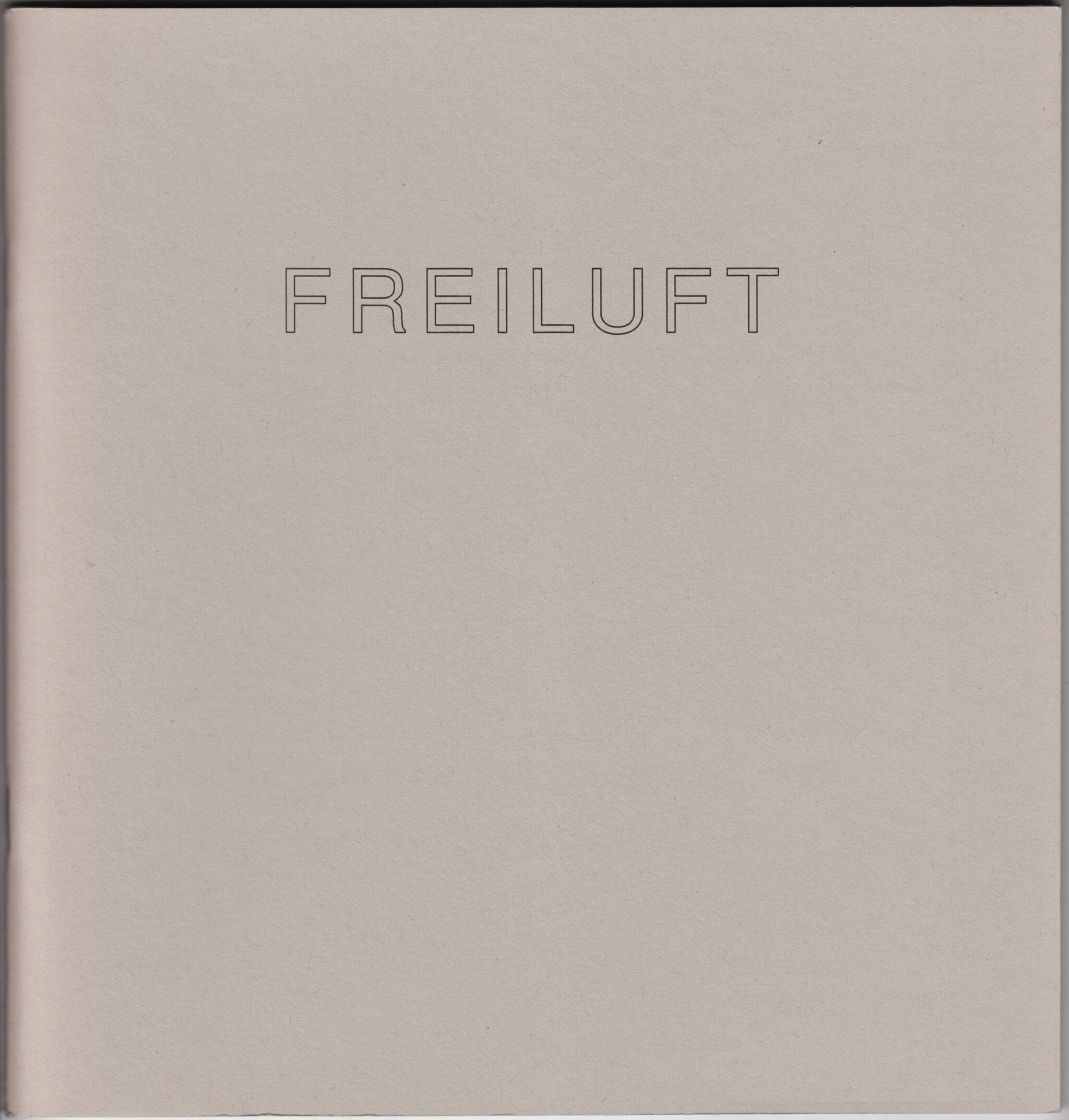 Ann Noël, FREILUFT II, 1991