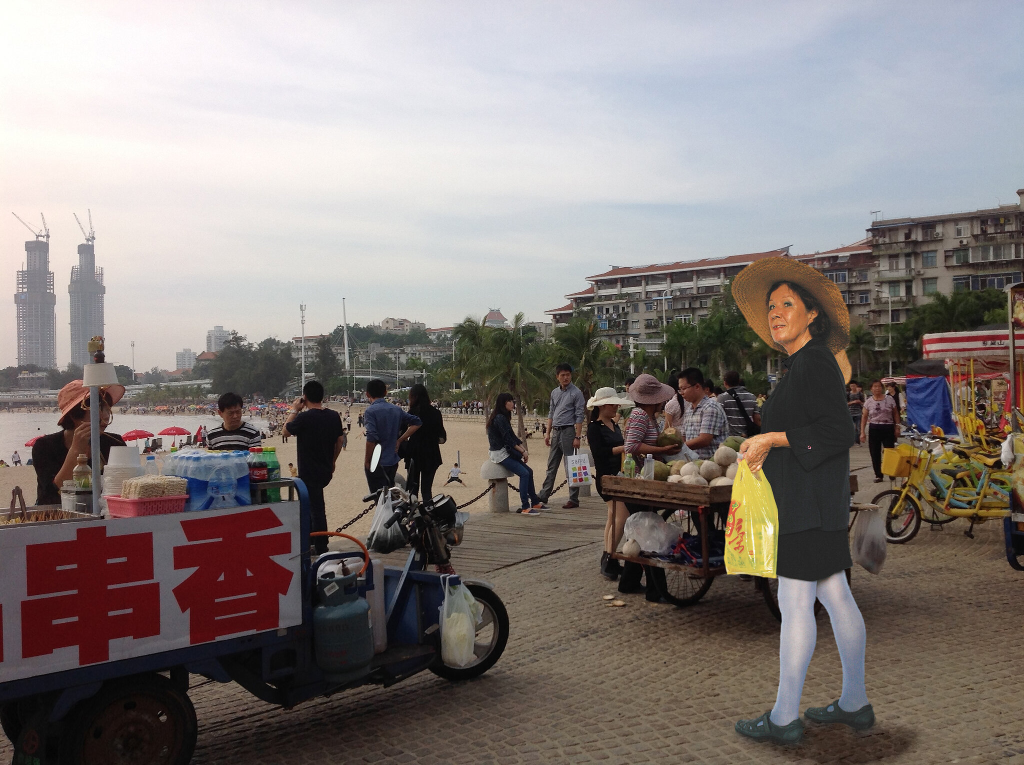 Ann Noël, Beach Vendors at Xiada Baicheng, 2013-2014