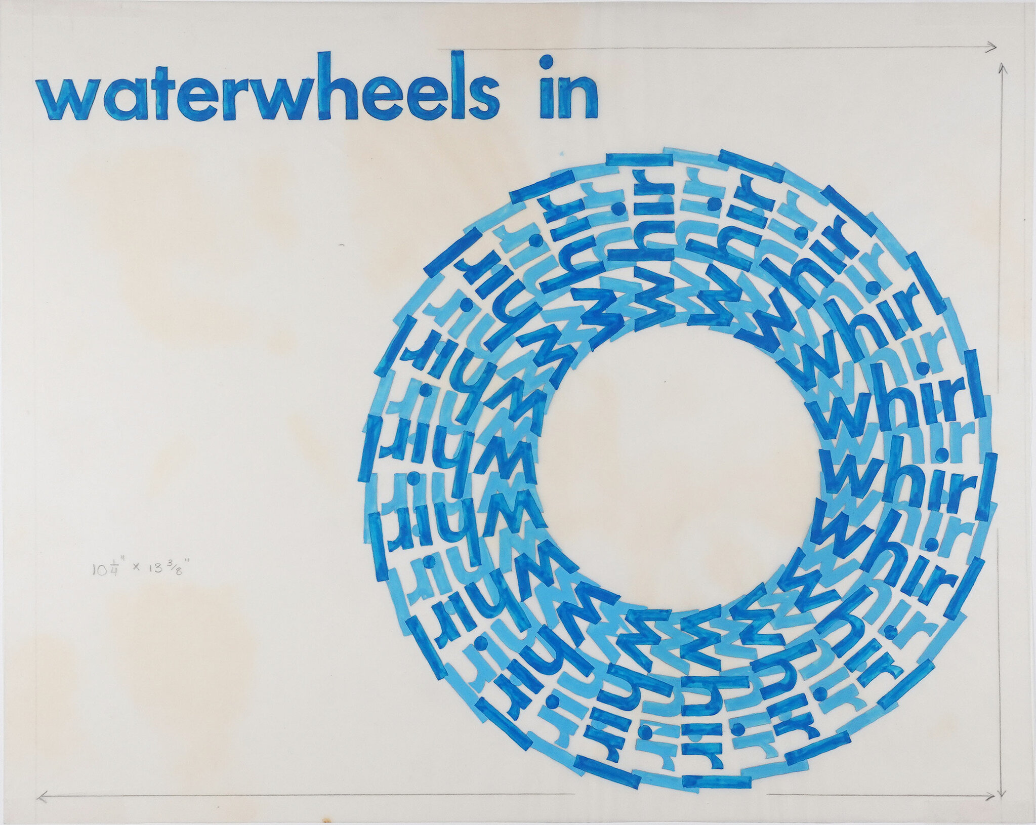 Ann Noël, Waterwheels in Whirl, 1966