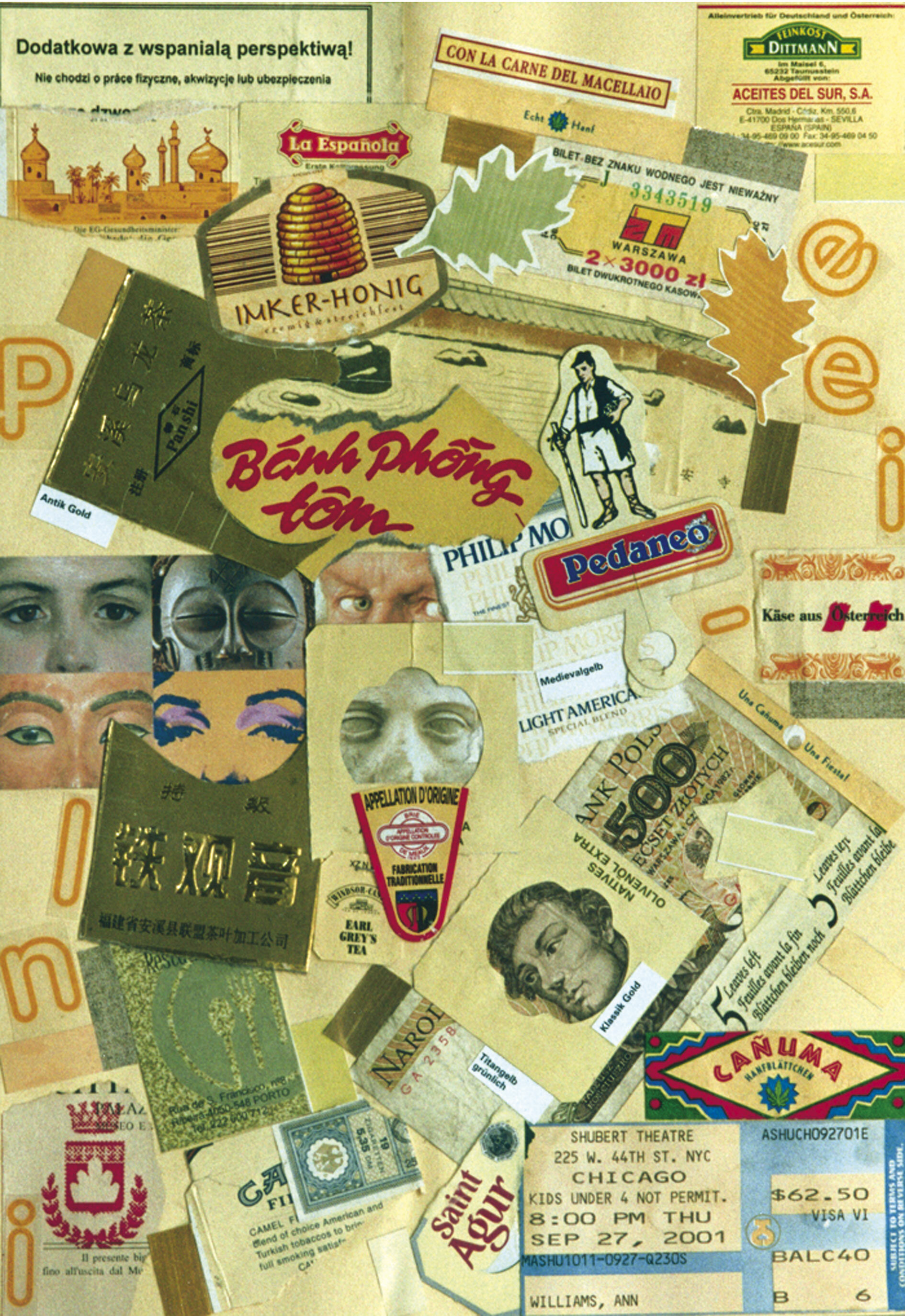 Ann Noël, COLOUR-CODED COLLAGES, 2005