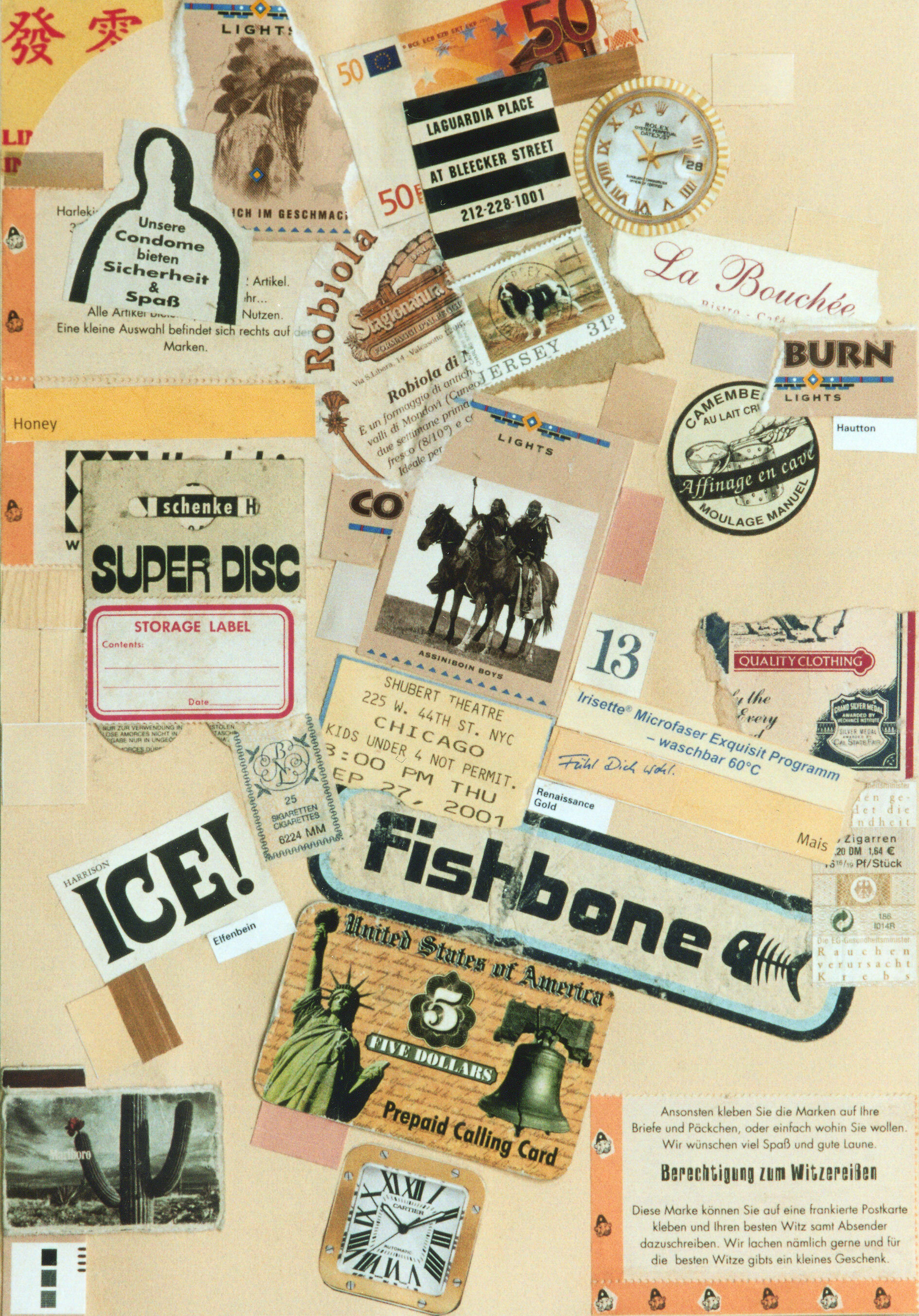 Ann Noël, COLOUR-CODED COLLAGES, 2005