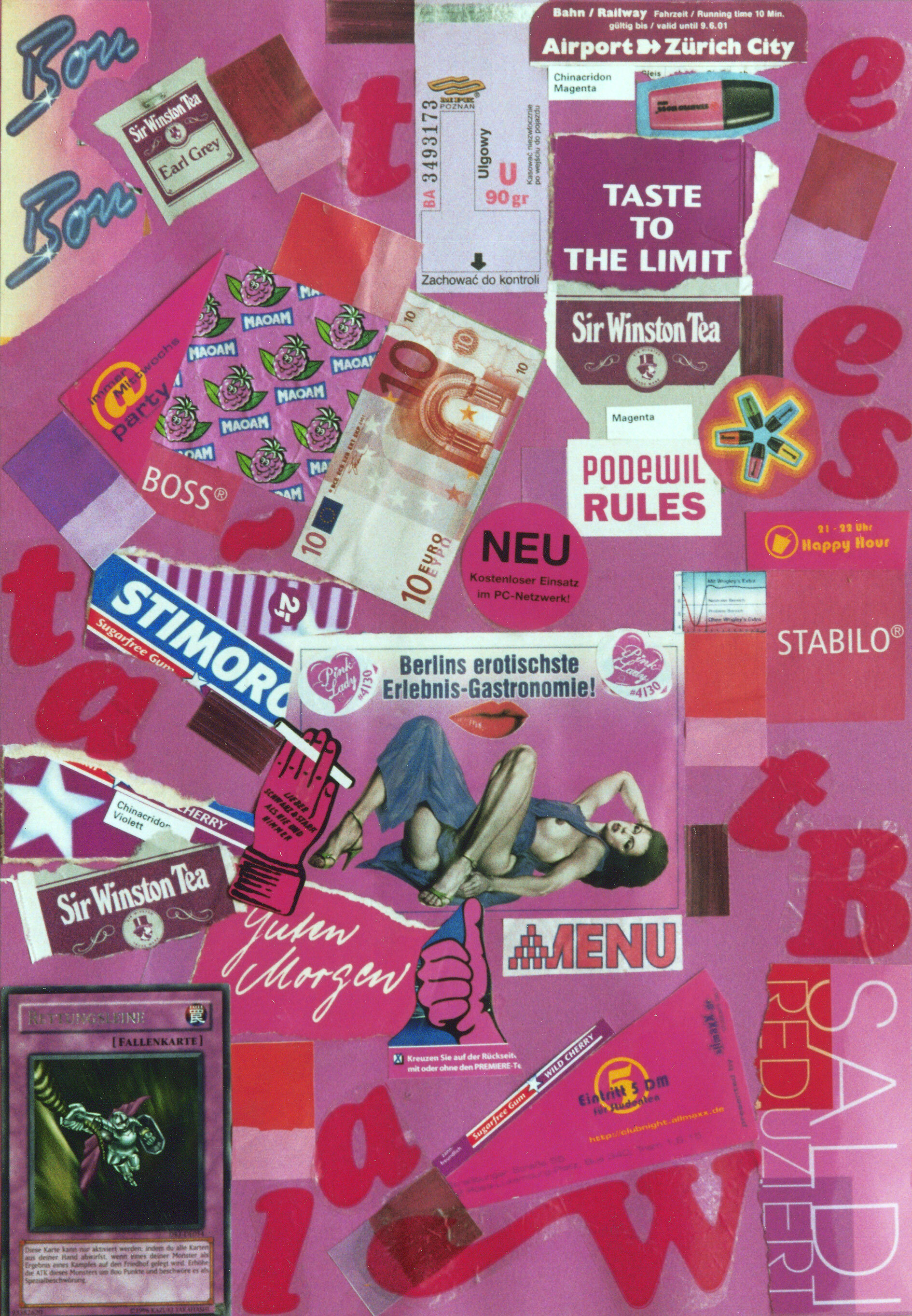 Ann Noël, COLOUR-CODED COLLAGES, 2005