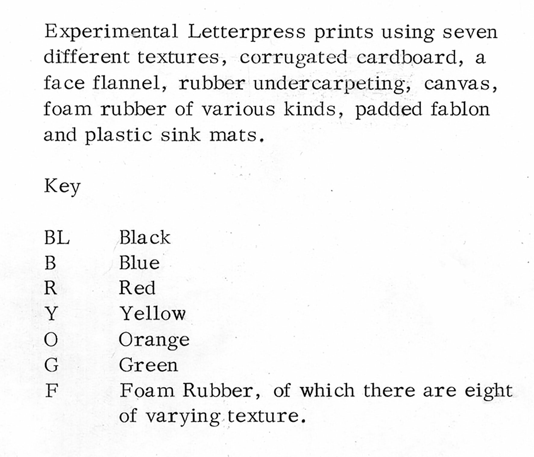 Ann Noël, Print experiments, 1968